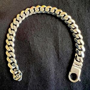 JAXXON Cuban Link Bracelet 925 Italy silver 10mm